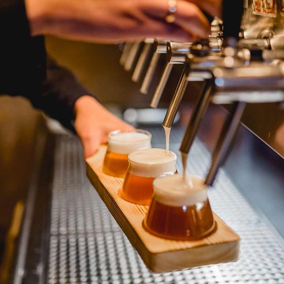 Irseer brauerei, degustazione di birre alla spina